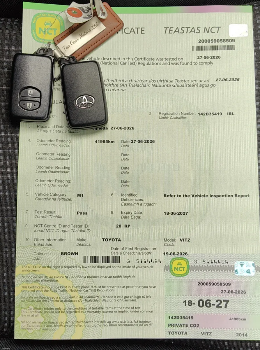 142 Toyota Vitz 1.3 Petrol Automatic - low Milage - Image 3