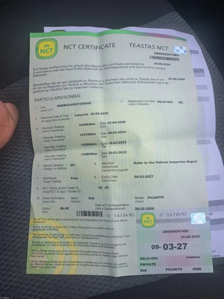Kia picanto Brand New NCT - Image 2