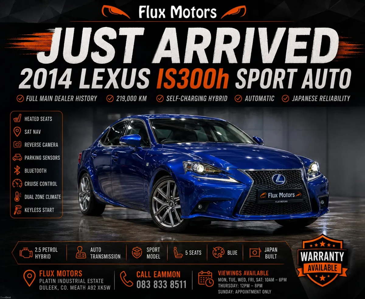 🔥2014 Lexus IS300h Sport Full Main Dealer History