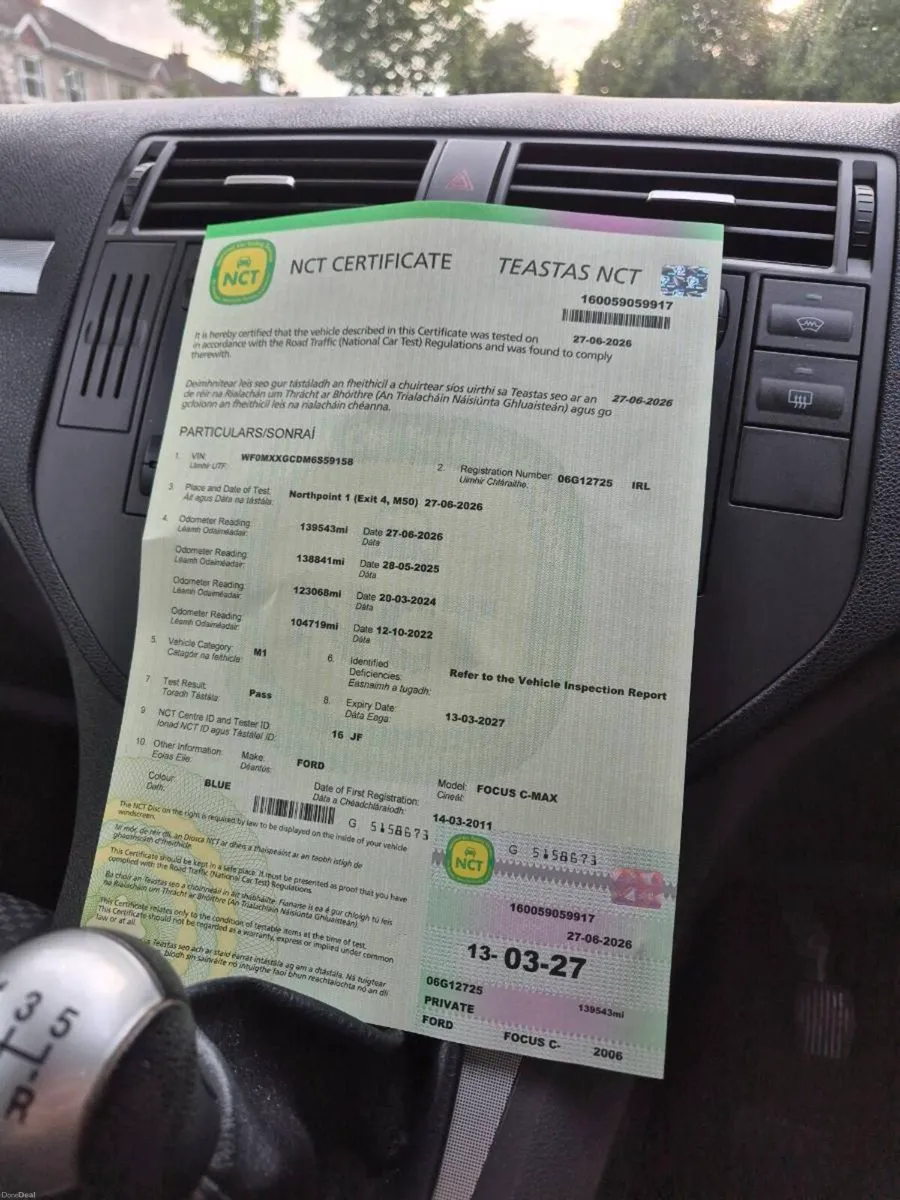 Ford Focus Fresh NCT, Low milage 139K - Image 2