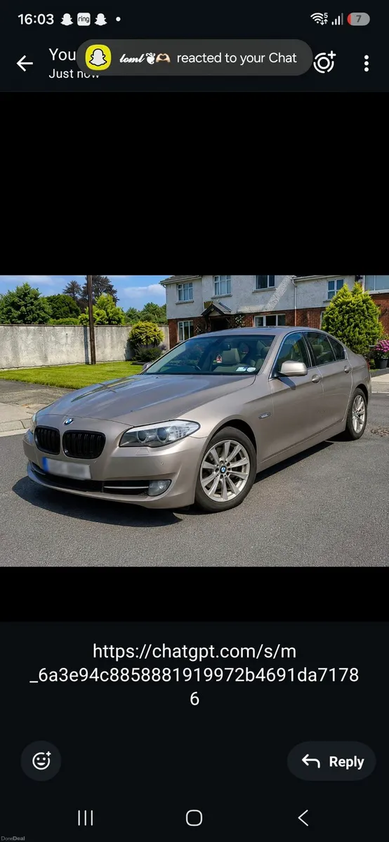 2012 BMW 520D SE Auto| NCT 01/27 - Image 1