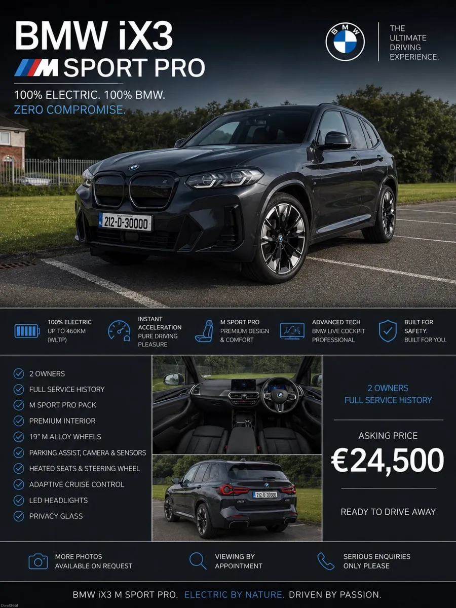 BMW iX3 M Sport Pro - Pan Roof & Electric Tow Bar - Image 1