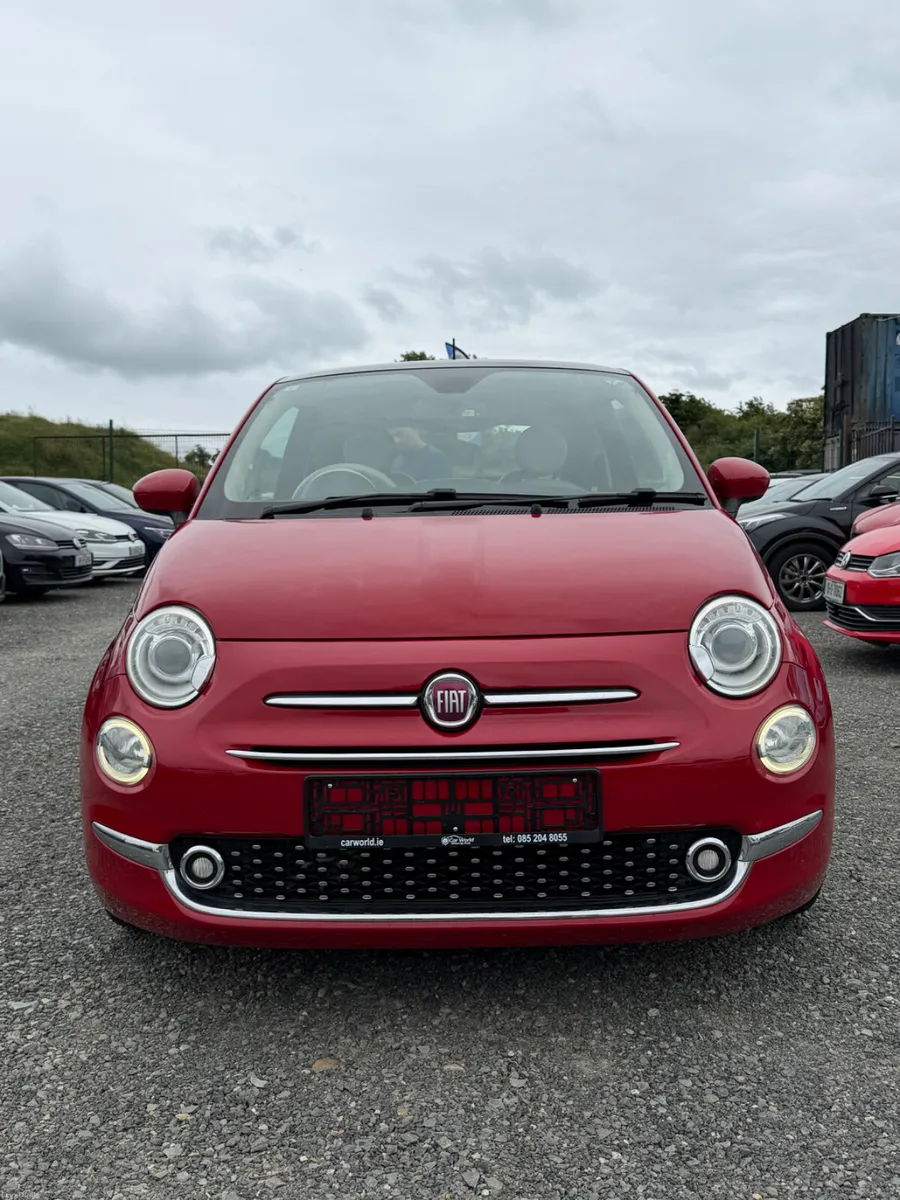 Fiat 500 Red | 2017 | 72,700 KM | Panoramic Roof - Image 1