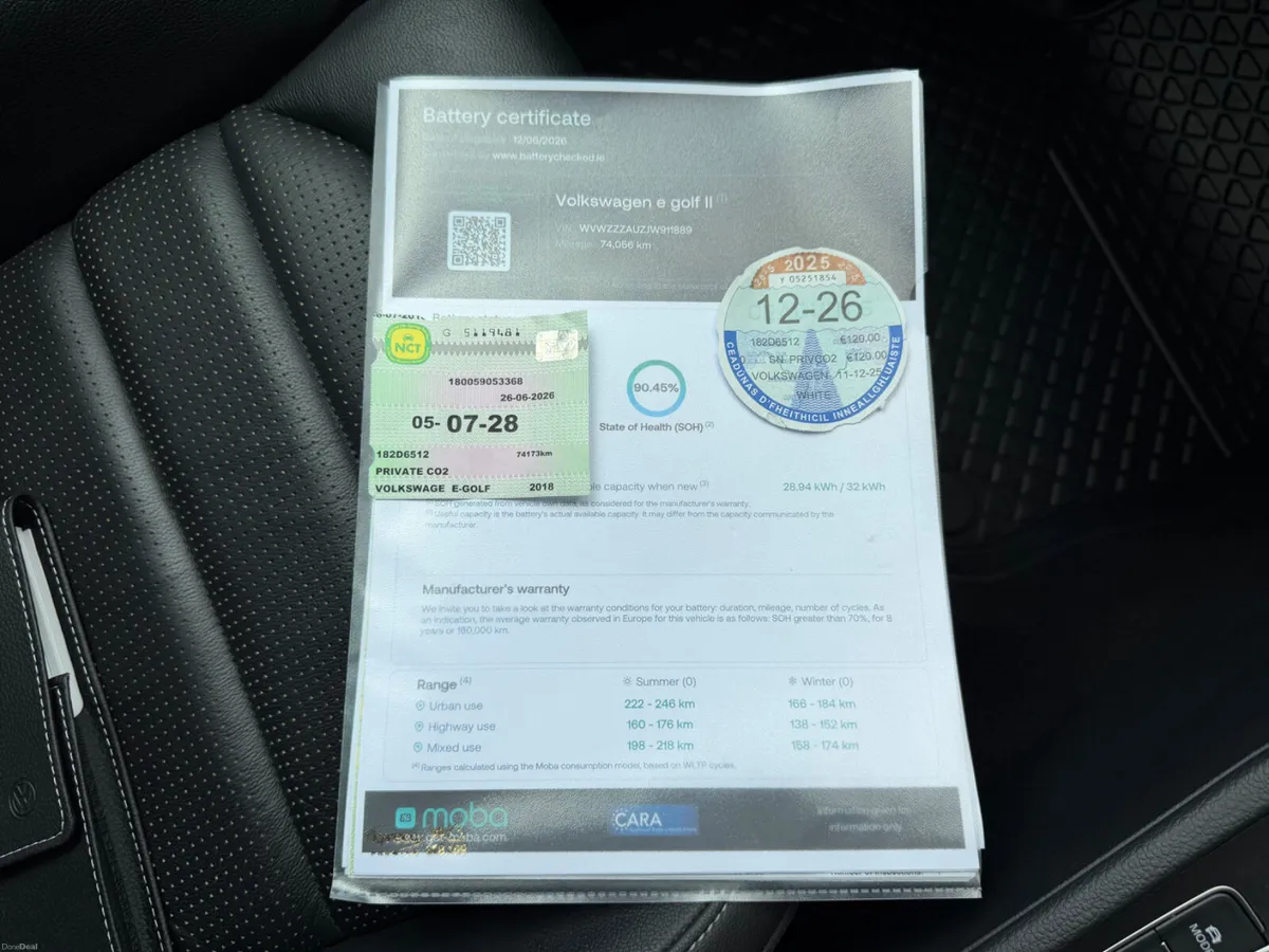 Volkswagen Golf Electric | S.O.H 90.45 % - Image 3