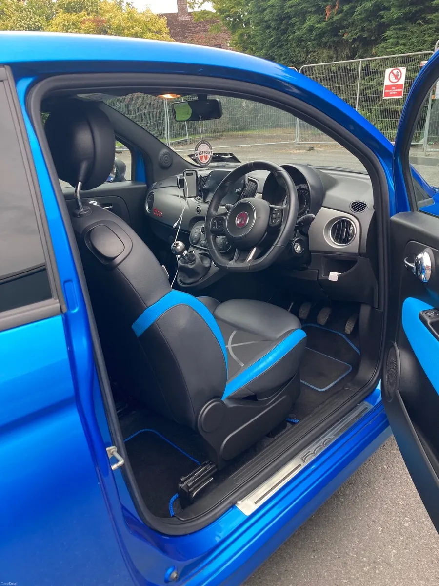 2019 Fiat 500S 1.2 Petrol – Electric Blue – Low Mi - Image 3