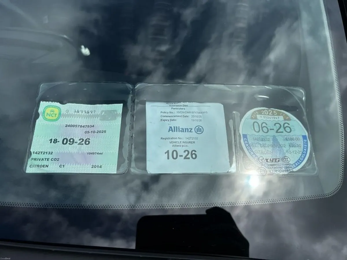 2014 Citroen C1 Low Km NCT & TAX - Image 3