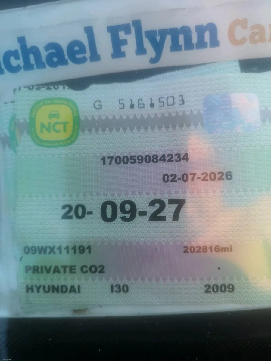 Hyundai i30 diesel 2009 14 momths nct sept 2027 - Image 3