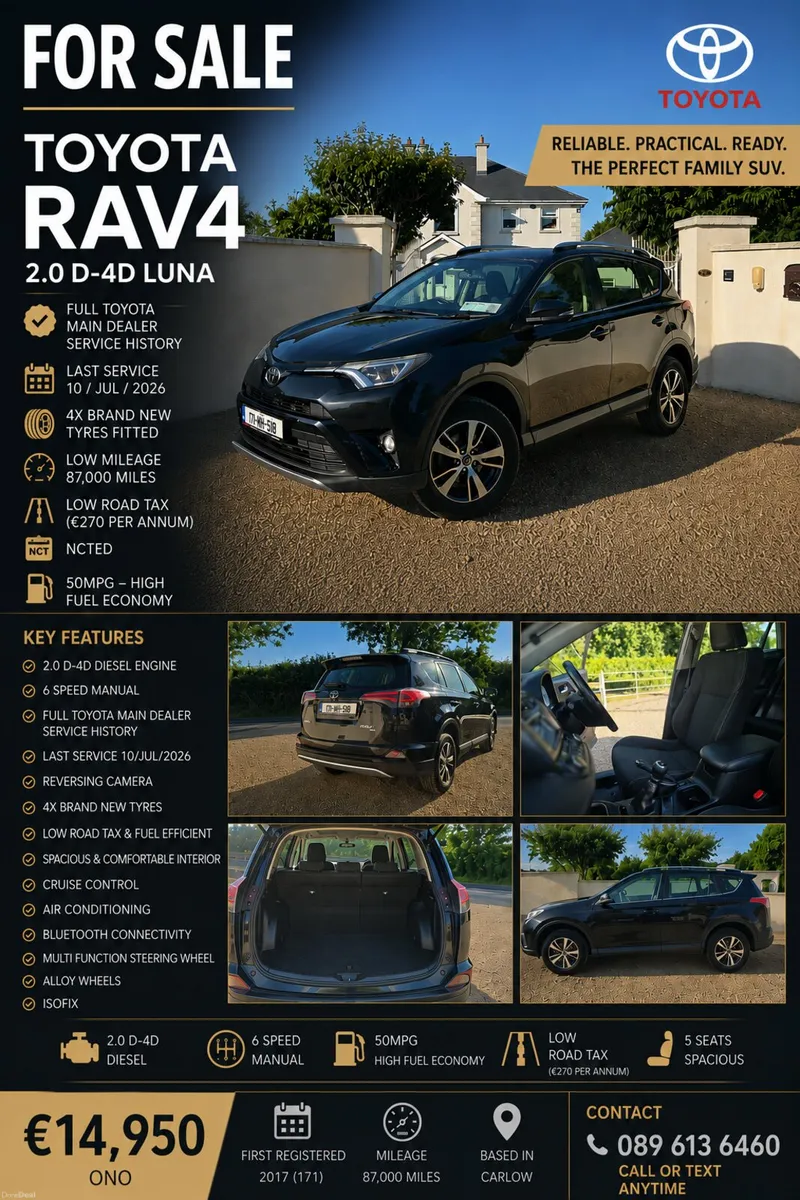 Toyota Rav 4 - Full Main Dealer Service History - Image 1