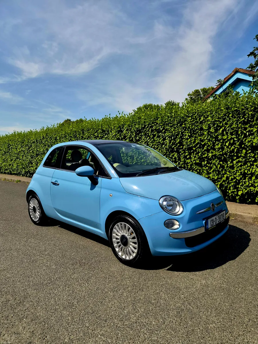 Fiat 500 ** Baby Blue**Glass roof**Low miles - Image 3
