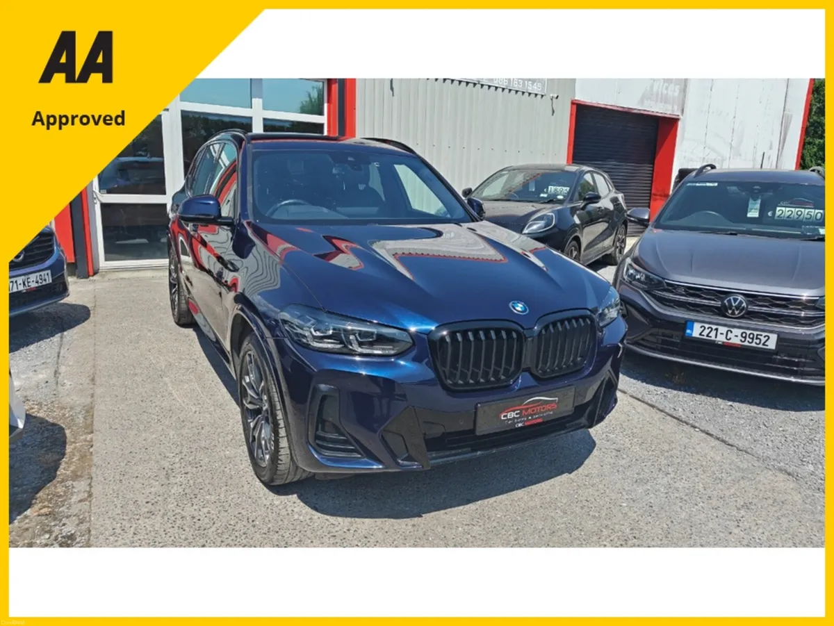 BMW X3 2022 M Sport Pro Tanzinite Blue - Image 3