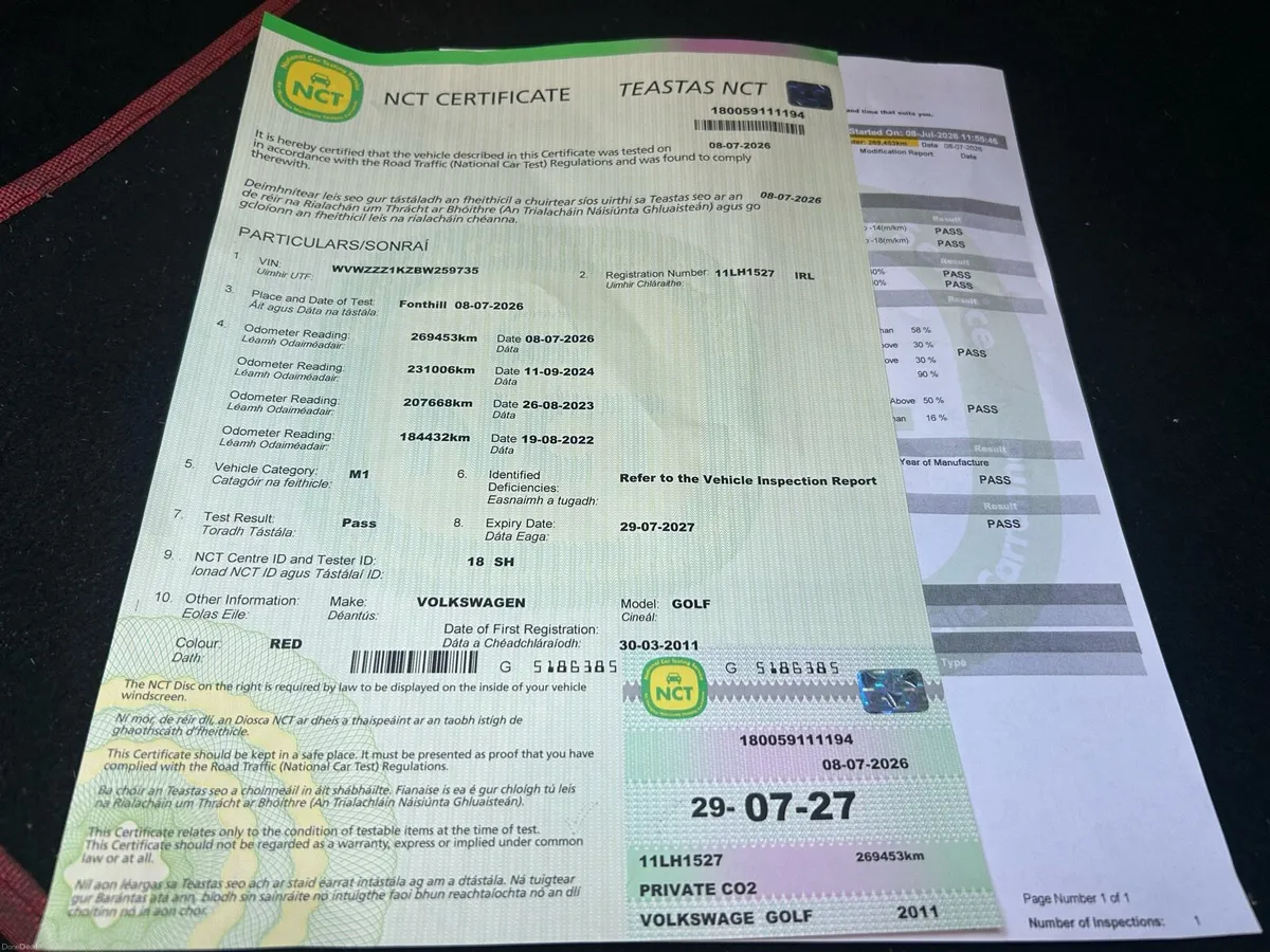 2011 Volkswagen Golf 1.6 TDI // New NCT 7/27 - Image 2