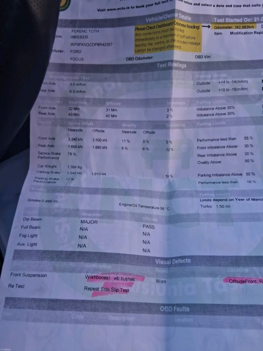 2008 ford foucs 1.6 diesel - Image 2