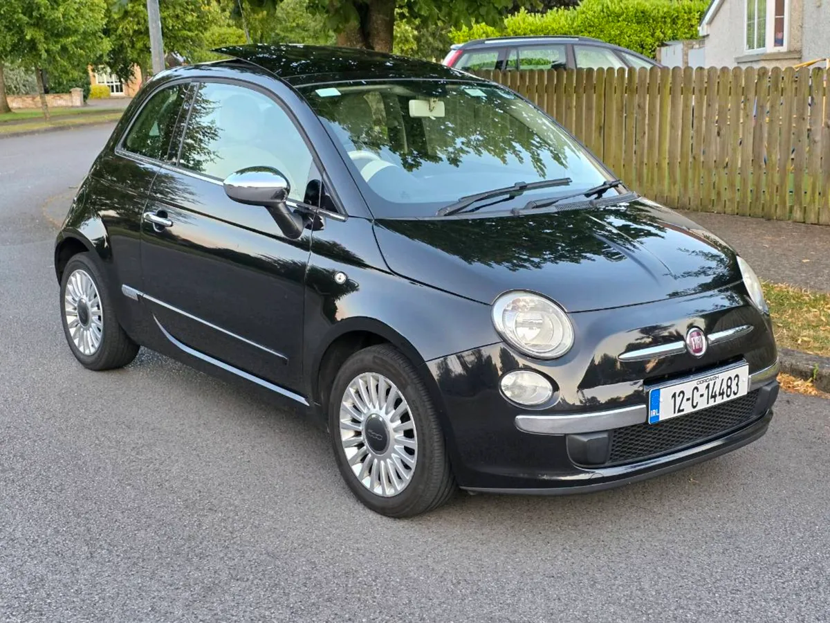 12 Fiat 500 1.2 A/C Pan Roof New NCT 07/2027 - Image 1