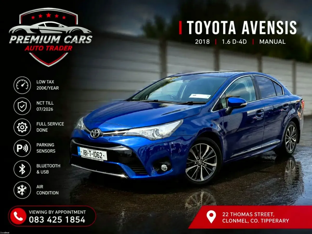 2018 TOYOTA AVENSIS SOL HIGH SPEC - Image 1