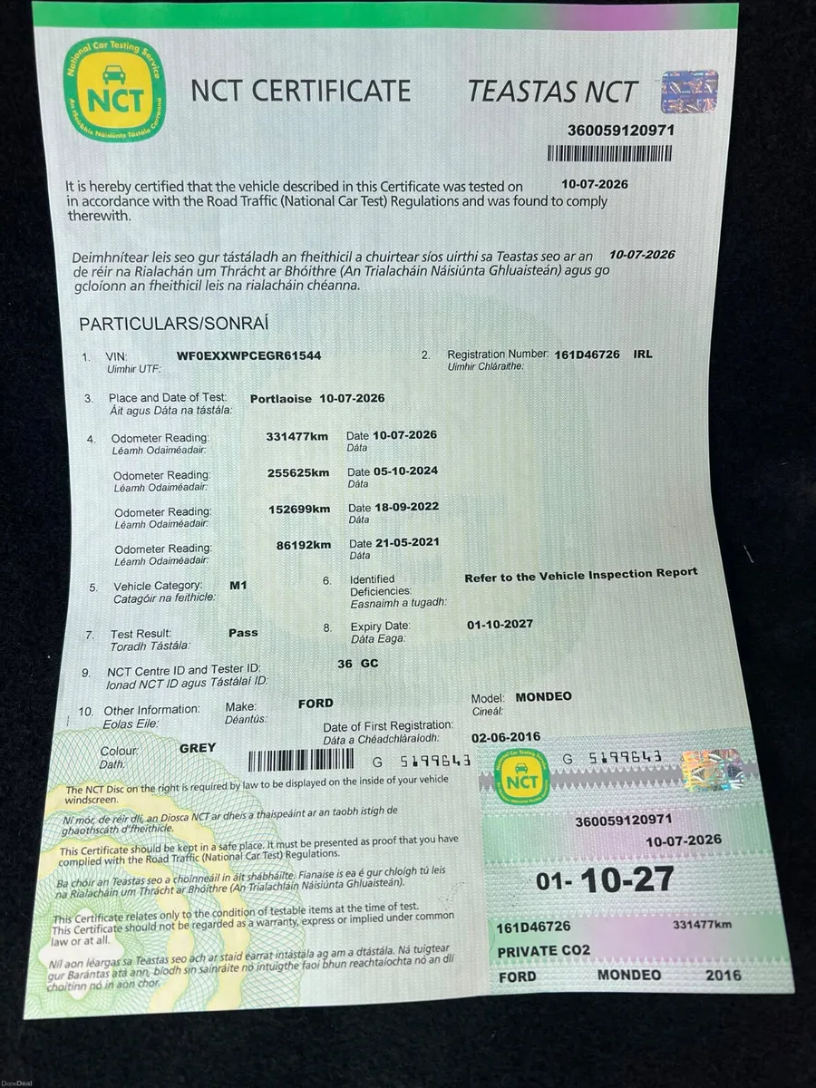 Ford Mondeo 2016 1.5 TDCi NEW NCT 10/27 tax 6/26 - Image 5