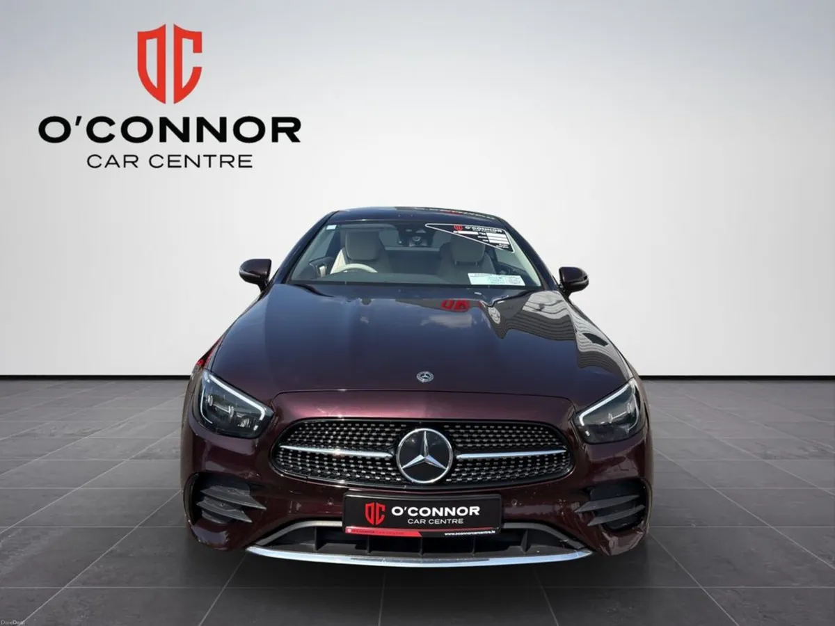 Mercedes-Benz E-Class E 220 Burgundy outside, crea - Image 2