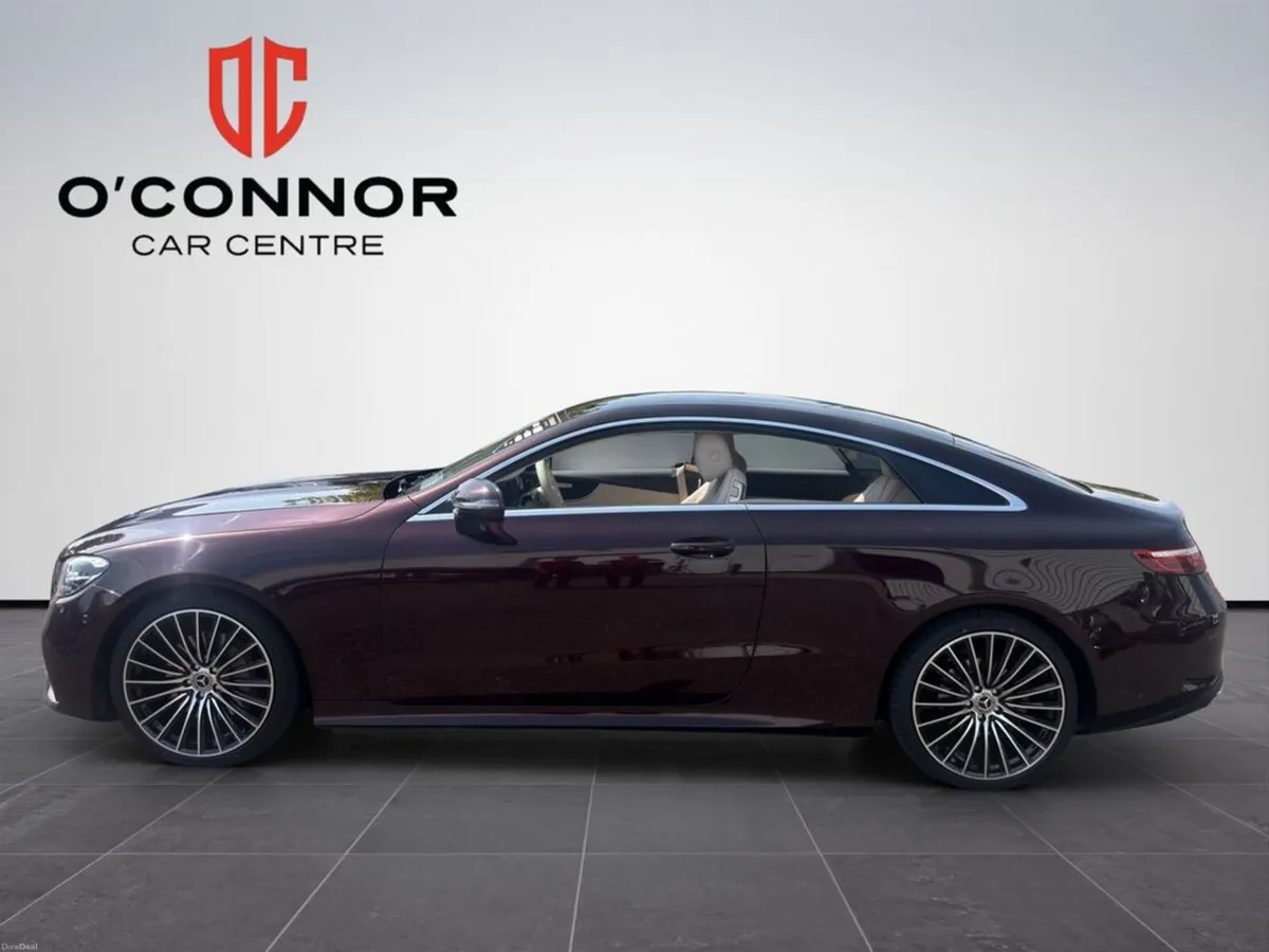Mercedes-Benz E-Class E 220 Burgundy outside, crea - Image 3