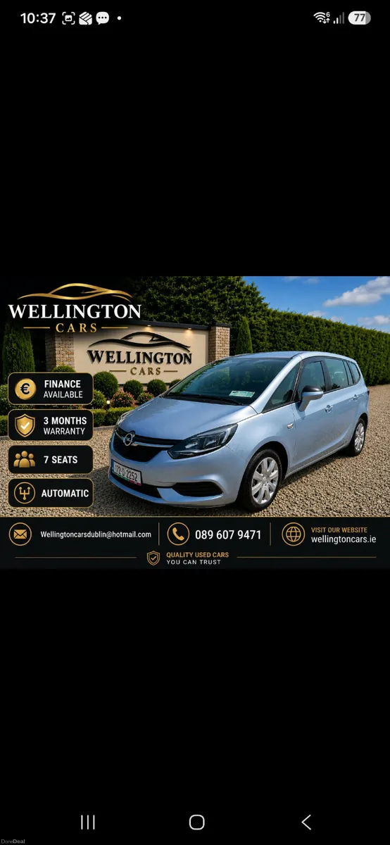 Opel Zafira 2017 1.4 i turbo sc automatic - Image 1
