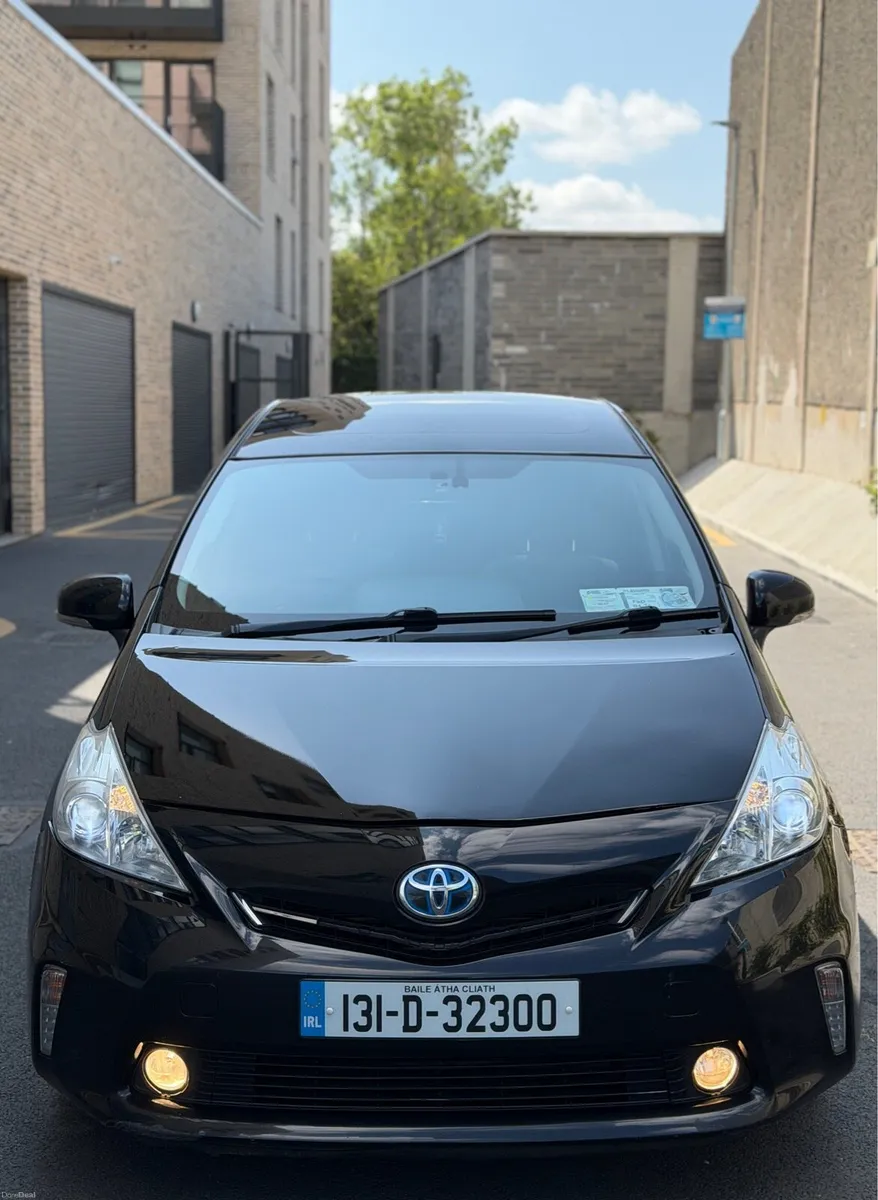 Black Toyota Prius Alpha 2013 7 Seater Hybrid - Image 2