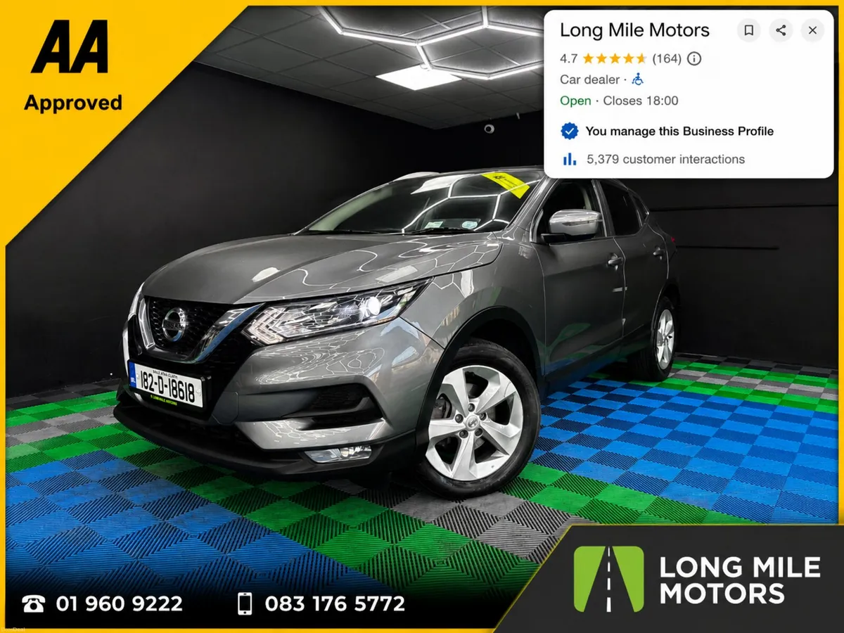 2018 Nissan Qashqai AA Approved TIMING CHAIN DONE - Image 1