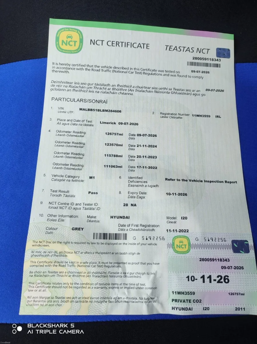 Hyundai i20 – 2011 , 1.2 petrol  with NCT - Image 4