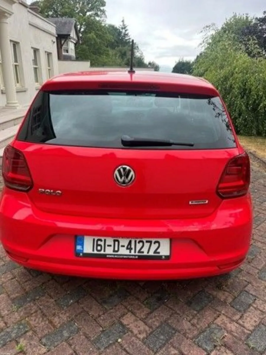 Red Volkswagen Polo 2016 - Image 2