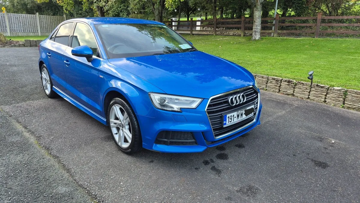 Audi A3 2019 Ara Blue S Line - Image 1