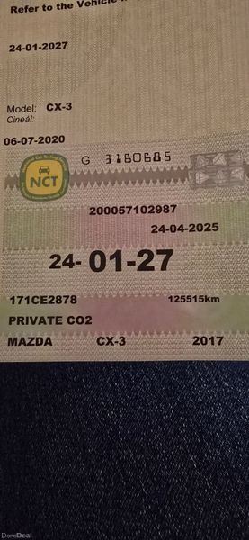 Mazda CX-3 2017. Nct 01-2027 349927120