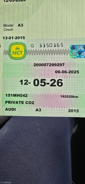 Audi A3 1.6d semi leather seats 356650452