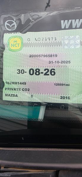 Mazda 6 162 reg. Nct. 08-26 370996404