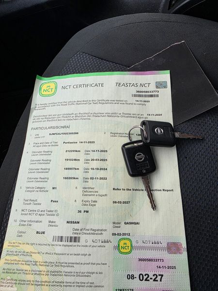 QASHQAI, NCT FEB 2027, WARRANTY 374592389