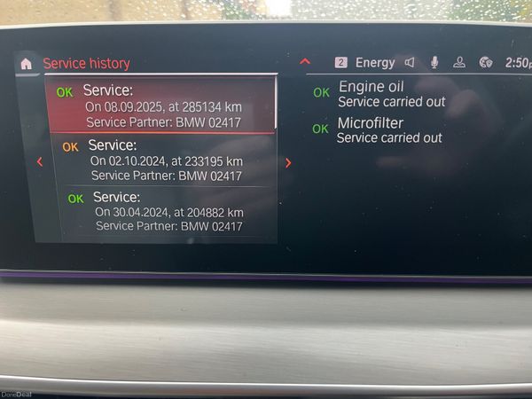 AUTOMATIC BMW 5-Series MAIN DEALER SERVICE HISTORY 374841928