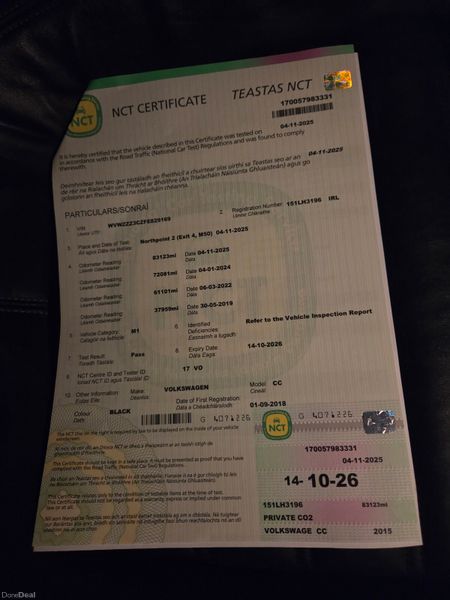 Volkswagen CC Sport automatic, nct and tax 375380675