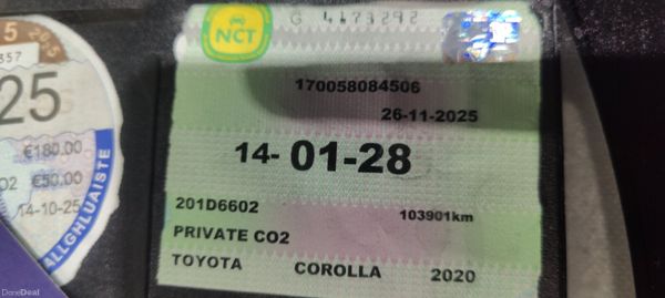 201 - Toyota Corolla 1.8 Petrol Hybrid NCT 2028 376421788