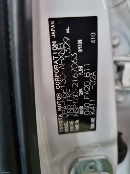 2014 Toyota Vitz Automatic 378534271