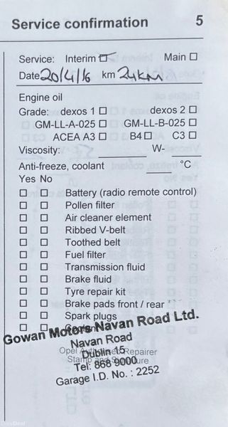 2015 Opel Corsa 1.4i Excite Nct 07/26 Nct 07/26 379210069
