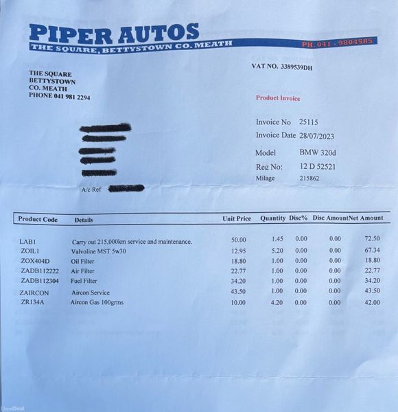 2012 BMW 3 Series 2.0D ES Nct 11/26 Tax 06/26 379550187