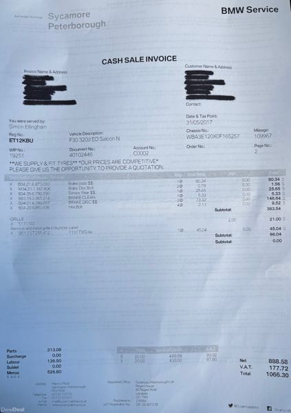 2012 BMW 3 Series 2.0D ES Nct 11/26 Tax 06/26 379550198