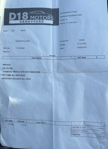 2017 Nissan Pulsar 1.2 SV Nct 03/27 379716468