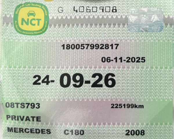 2008 Mercedes C-Class C180 1.8 Kompresor Nct 09/26 380329190