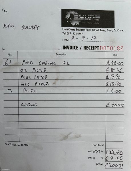 2011 Ford Galaxy 2.0TDI 7 Seat TITANIUM Nct 05/26 380441104