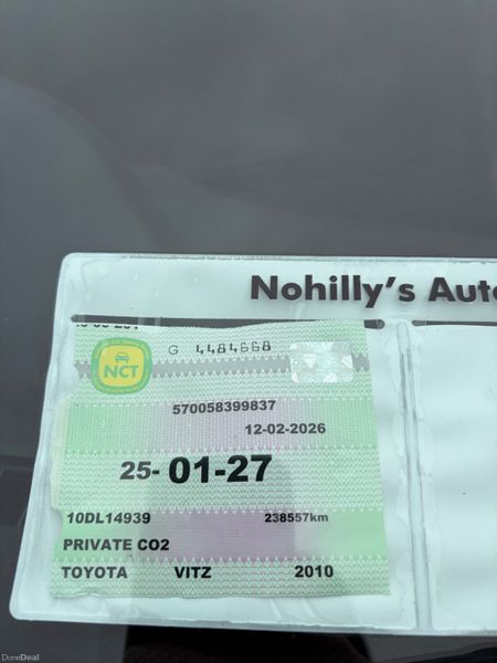 Toyota Vitz 2010 380801016