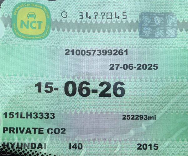 2015 Hyundai i40 1.7D Estate Nct 06/26 Tax 10/26 380919488