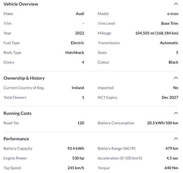 Audi GT e-tron quattro air suspension, New Nct 381370502