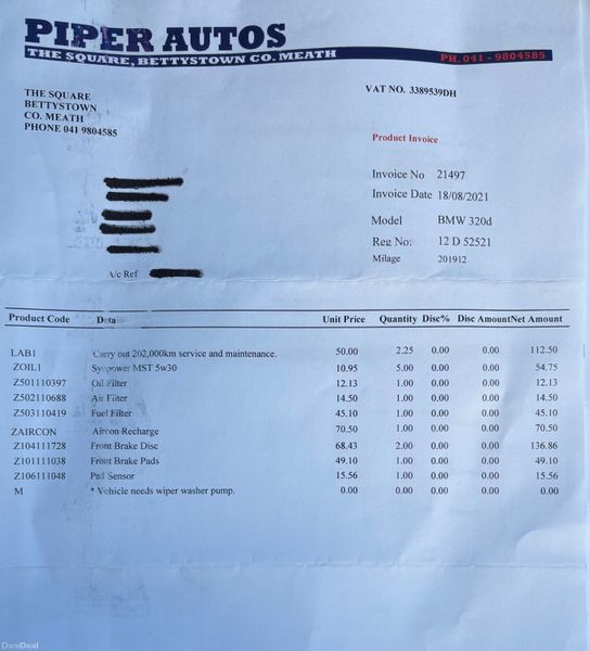 2012 BMW 3 Series 2.0D ES Nct 11/26 Tax 06/26 381575558