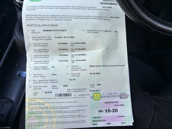 Mini One 2011, new Nct , spotless 381813976