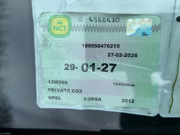 Opel Corsa 2012 ( NCT 01/27. TAX12/26) 382194878
