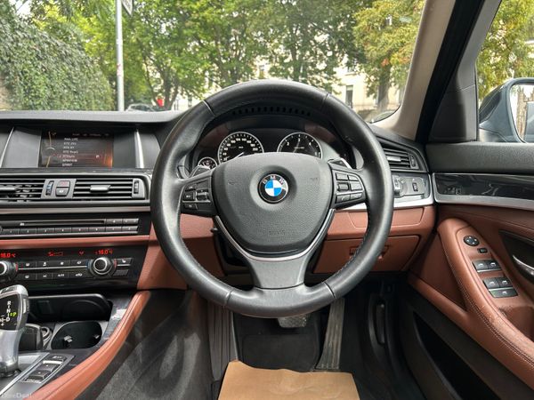 2014 BMW 5 SERIES  DAKOTA BROWN LEATHER INTERIOR 382227946