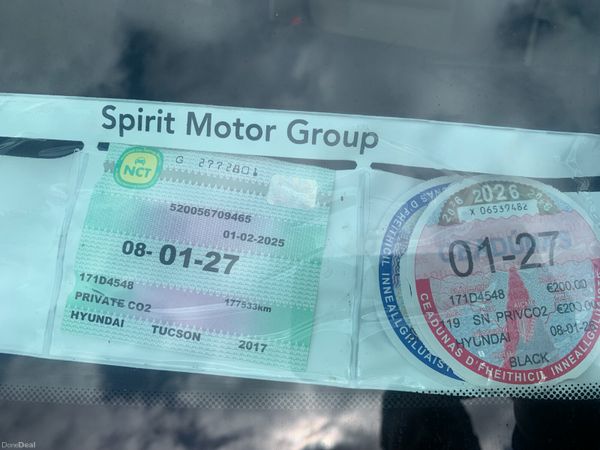 Hyundai Tucson 2017 Manual Diesel NCT & Tax  01/21 382418226