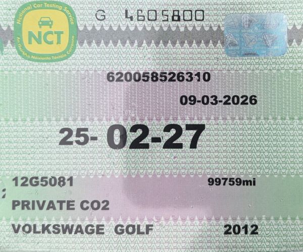 2012 VW Golf 1.6 TDI Nct 02/27 Tax 08/26 382570666